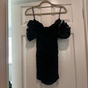 Elegant Black Off-Shoulder Dress